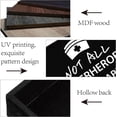 thumbnail image 3 of MDF Wall Art Canvas Print Wall Painting Home Decorations Rectangle with Word Black Heart Pattern 150x100x38mm DIY, 3 of 5
