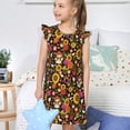 thumbnail image 4 of Vsdgher Tournesols Champignons pour Filles Chemises de Nuit Tout-Petits Manches Courtes Volantées Nuisette Robe de Nuit Tenue de Sommeil Pyjamas pour Fête Pyjama-Petit, 4 of 6