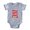 Heather Gray, variant on CafePress - FIN Play With Your Food 2 - Cute Infant Baby Football Bodysuit