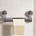 thumbnail image 4 of Suction Cup Towel Bar for Bathroom Wall,30Cm Towel Racks for Bathroom,Stainless Steel Bath Towel Holder for Shower(Matte Black) Harlik, 4 of 5