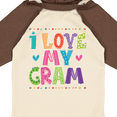 thumbnail image 4 of Inktastic I Love My Gram for Grandkids Girls Long Sleeve Baby Bodysuit, 4 of 5