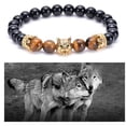 thumbnail image 1 of Brazalete Cabeza de Lobo Negro Refleja Temperamento Más Brazalete Negro Wmkox8yi  sjalhkljlk1601, 1 of 3