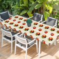 thumbnail image 2 of Cute Ladybugs Table Cloths for 8 Foot Rectangle Tables, Spring Botanical Leaves Beige Patio Waterproof Elastic Fitted Tablecloths, Washable Rectangular Table Cover for Camping, 2 of 8