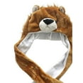 thumbnail image 2 of Animal Hood Hat for Kids and Adults One Size, Animal Hat with Mittens, 2 of 3