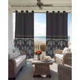 thumbnail image 3 of Boho Purple Flower Blackout Curtains for Bedroom - 84 Inch Long Light Blocking 2 Panels Set, Abstract Bohemia Pesley Floral Thermal Insulated Living Room Drapes Grommet Window Curtains 52"x84", 3 of 8