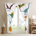 thumbnail image 4 of Erosebridal Dino Curtains 42x90 inch,Dinosaur Blackout Curtains,Set of Ancient Dinosaur Curtains & Drapes,Jungle Animal Window Curtains 2 Panels Wrinkle Free, 4 of 6