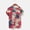 18Red, variant on KeShDi Summer Mens T Shirts Hawaiian Shirts Men's Hawaiian Print Button Up Collar Shirt Pullover Cardigan Top Multicolor 4X
