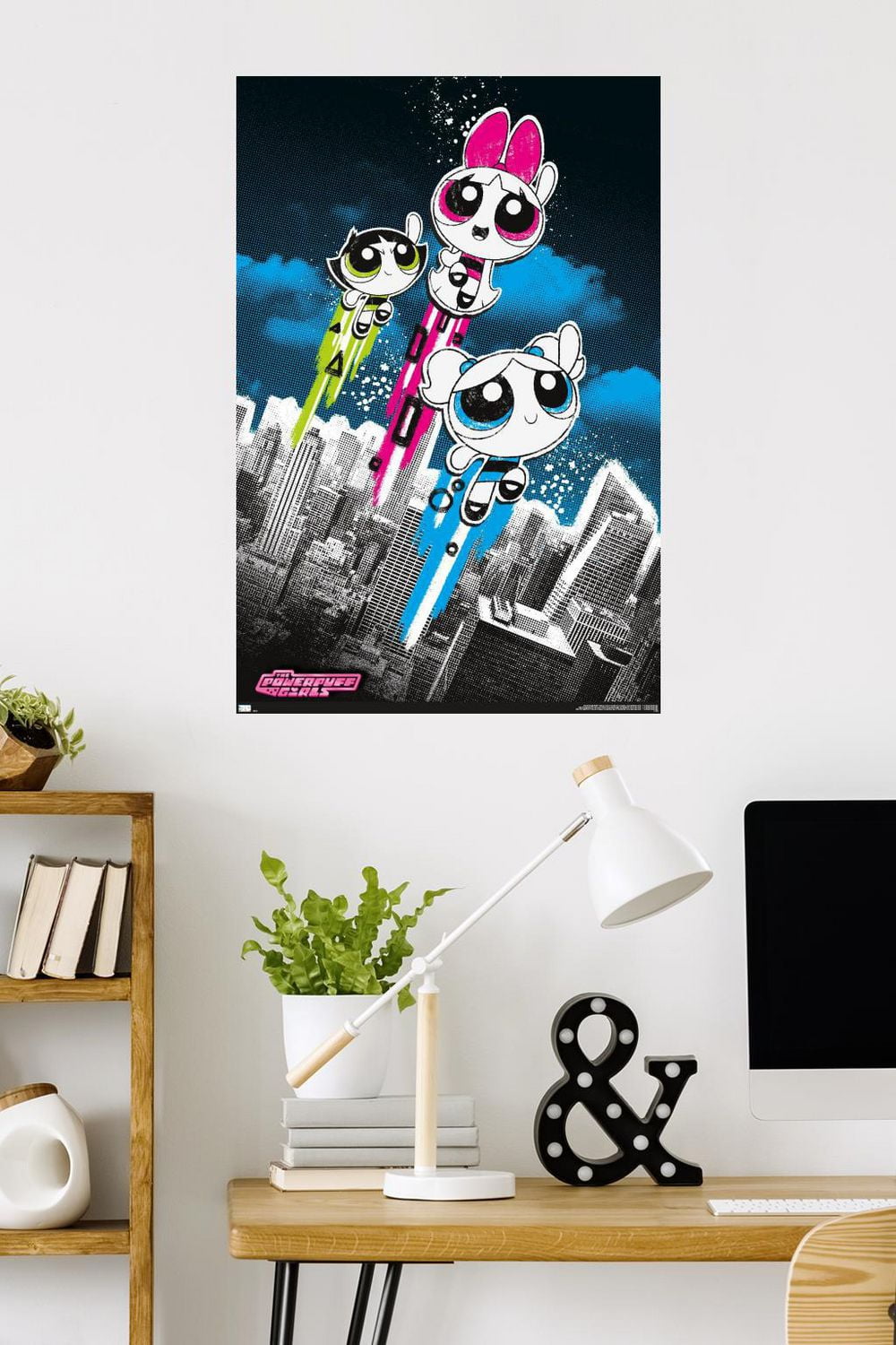 The Powerpuff Girls - Group City Wall Poster, 22.375" x 34"