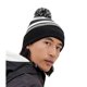 thumbnail image 2 of Beechfield - Gorro Beanie Fan de Rayas para Adultos Unisex (Negro, Blanco), 2 of 2