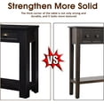 thumbnail image 5 of Kinbor 60” Long Console Table, Entryway Table with 4 Drawers & Storage Shelf, Black, 5 of 8