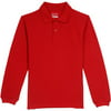 George Boys School Uniforms Long Sleeve Pique Polo Shirt