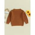 thumbnail image 4 of Bagilaanoe Toddler Baby Girl Boy Knitted Sweater Long Sleeve Pullover 3M 6M 12M 18M 24M 3T Kids Warm Jumpers Tops Fall Loose Knitwear, 4 of 9