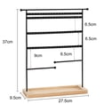thumbnail image 4 of QILICHZ Earring Holder Stand Organizer 7 Tier Jewelry Organizer Holder Jewelry Display Stand Black, 4 of 7