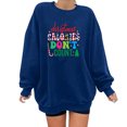 thumbnail image 2 of Sweat-shirt imprimé de noël pour femmes, sweat-shirt tendance à col rond, vêtements de sport décontractés, 2 of 9