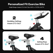Pooboo Professional Magnetic Indoor Cycling Bike Stationary Exercise Bikes Home Cardio Workout Bicycle 350lb