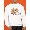 thumbnail image 2 of Pop Art Popcorn Sweatshirt Men -Image by Shutterstock, Male 5X-Large, 2 of 4