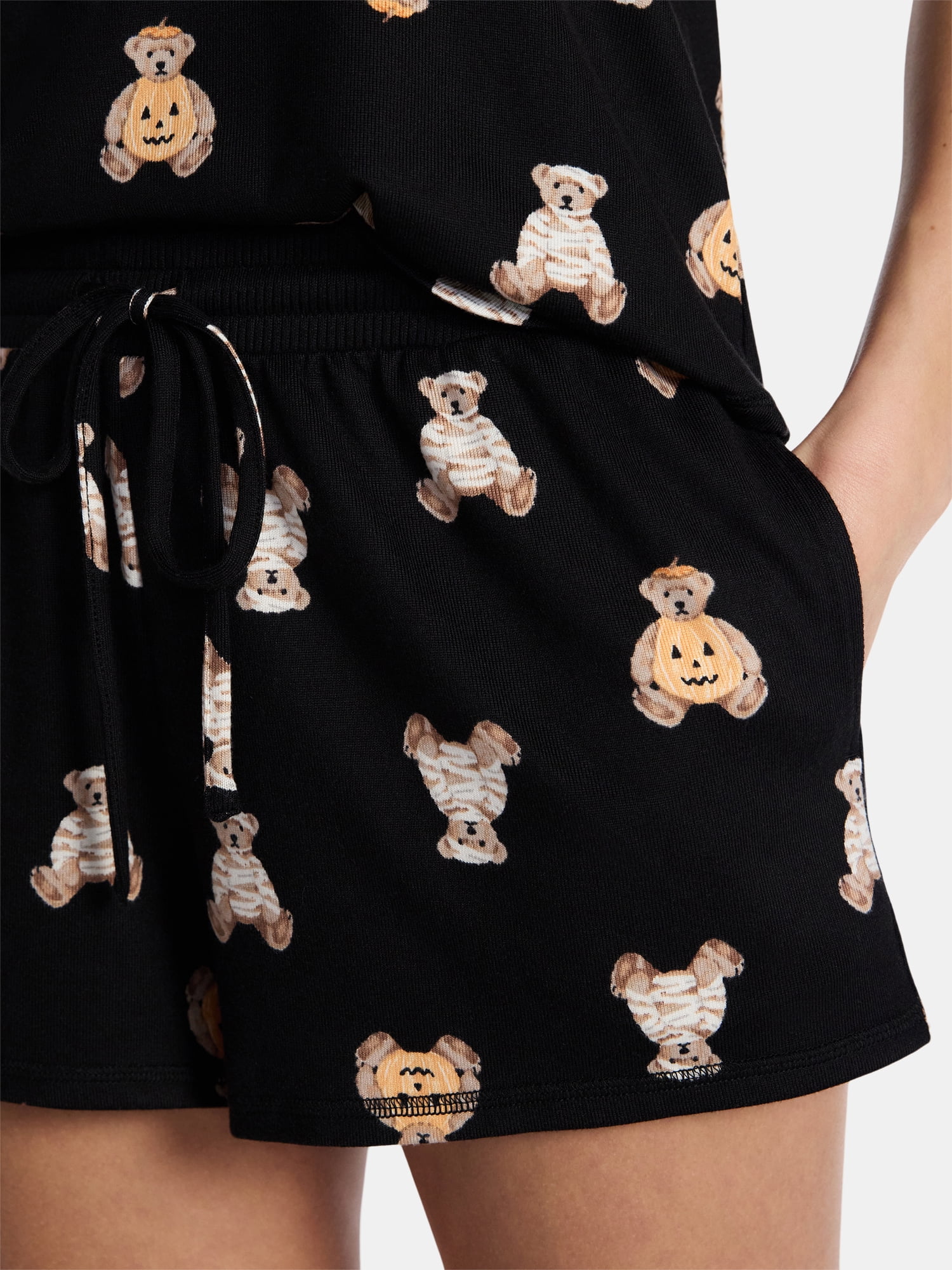 Halloween Women's Hacci Knit Tank Top and Shorts Pajama Set from Way to Celebrate, 2-Piece, Sizes XS-3X