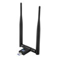 thumbnail image 1 of 1200Mbps Wifi Receiver Wireless USB WLAN Adapter Dual Band Antenna 2.4/5.8GHz for PC, 1 of 6
