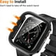 thumbnail image 4 of Cristal y funda para Apple Watch 7, 8, 45mm, 41mm, 49mm, 44mm, 40mm, borde recto, Protector de pantalla, funda para iWatch 4, 5, SE, 6, 7, 8, Ultra 49mm, 4 of 4