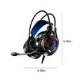 thumbnail image 3 of OEFNTAC Headphones Bluetooth Headphones Headphones Wireless Headworn Computer Gaming Earphones Wired Earphones Illuminated 3.5mm USB Powered Gaming Earphones Ergonomic Comfortable, 3 of 7