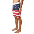 thumbnail image 2 of O'Neill Mens Hyperfreak 19 inch boardshorts Apollo Red white blue 42, 2 of 5