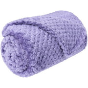 Mile High Life | Fluffy Fleece Dog Blanket | Soft and Warm Pet Throw for Dogs & Cats,(Purple, Medium (2432") )