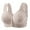 Light Gray, variant on Women's Casual Button Down Breathable Everyday Bra Comfortable Supportive Underwear Wireless T-Shirt Design Khaki 40
