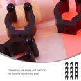 thumbnail image 4 of KAKOWELY Fishing Rod Holder 12PCS Fishing Rod Holders Plastic Club Clips Pole Storage Racks Fishing Tools0.91"X1.1"X0.87", 4 of 4