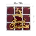 thumbnail image 3 of Flocked Christmas Ornaments Balls 9PCS/6cm Shatterproof Hanging Christmas Tree Decorations Ball, 3 of 9