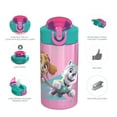 thumbnail image 3 of Zak Designs 15.5 oz Kids Water Bottle Stainless Steel with Push-Button Spout and Locking Cover, PAW Patrol Skye, 3 of 6