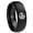 Black Polish Edges, variant on Angry Baseball Dome Brush Black Polish Edge Men's Ring 10MM