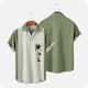 thumbnail image 2 of Hombres Casual Botones Sólidos Playa Con Bolsillo Turndown Camisa De Manga Corta Blusa Pompotops oipoqjl45534, 2 of 4