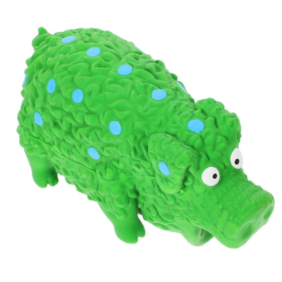 OUNONA  Large Dog Chew Toys Squeaker Plaything Pig Shaped