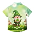 thumbnail image 2 of OGLCCG Kids Boys St. Patrick's Day T Shirts Shamrock Graphic Short Sleeve Button Down Tees Funny St Patty's Irish T-Shirt Tops 2-15 Years, 2 of 6