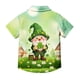 thumbnail image 4 of Blusa y camisa de manga corta con cuello vuelto, moderna e informal, con estampado del Día de San Patricio, con bolsillo, para uniforme escolar, para niños y niñas de 2 a 15 años., 4 of 7