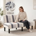 thumbnail image 3 of Eurhowing Armless Sofa Cover, Fuzzy Plush Non-Slip Futon Slipcover, Fall Winter Thick Sofa Bed Furniture Protector, Loveseat, Gray, 3 of 10