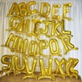 thumbnail image 4 of Efavormart 27" Shiny Gold Self Standing Letters / Number Balloons, Helium Foil Mylar Balloons For Wedding Decoration - D, 4 of 9