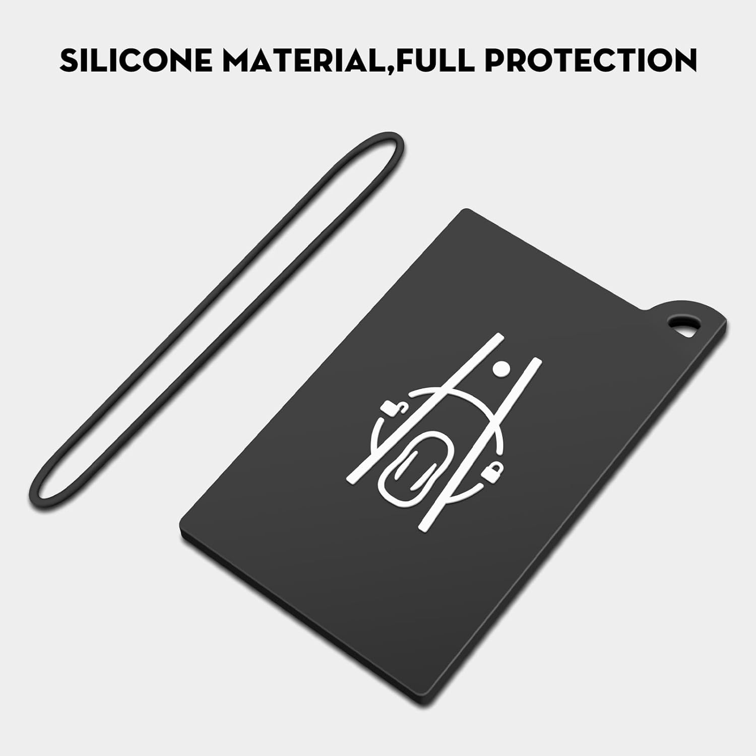 2PCS Keychain Card Holder for New Model Y Juniper 2026 Silicone Key Protector Case Cover