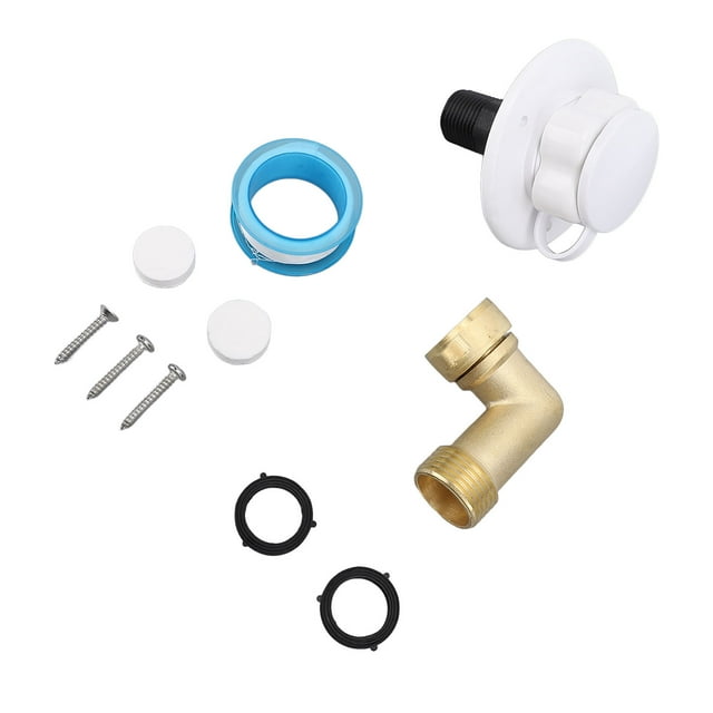 10PCS RV Water Fill Inlet Kit Brass with Hose Elbow Check Valve Hookup Connector for Motorhome Trailer Marine RV City Water Inlet with Check Valve