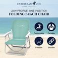 thumbnail image 6 of Caribbean Joe Folding Beach Chair, One Position with Armrests, 6 of 7