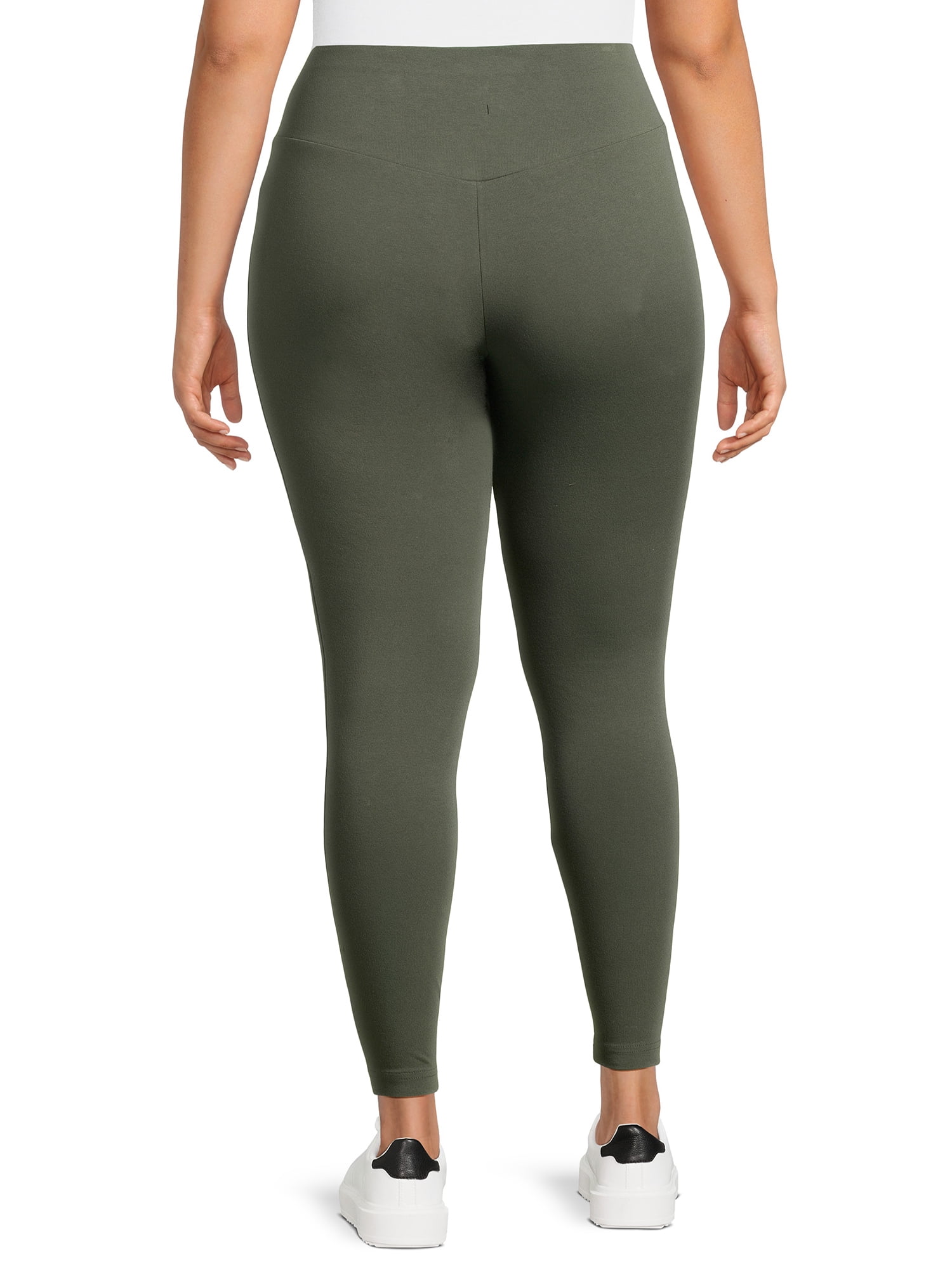 Terra & Sky Women's Plus High Waist Full Length Leggings, Sizes 0X-5X