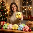 thumbnail image 3 of Giant Dumpling Bun Pillow,Cute Plush Stuffed Steamed Squish Bun Pillows Slow Rebound Plushies Pillow Soft Decompression Fidget Squeeze Ball Plush Dumpling Gift for Adults Anxiety Relief-Christmas-28#, 3 of 5