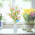 thumbnail image 2 of Stijggn Easter Flowers Artificial Easter Gifts Faux Foam Easter Egg Picks Decorative Pastel Speckled Easter Egg Stems for Spring Easter Basket Bouquets Floral Arrangement Centerpiece Wreath, 2 of 6