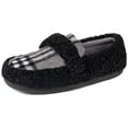 thumbnail image 1 of RockDove Women's Tartan Faux Fur Moc Slipper, 1 of 6