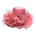 thumbnail image 3 of Kcolen Tea Party Hats European Style Women's Sun Visor Hat with Large Floral Mesh Design for Fashionable Outdoor Sun, 3 of 4