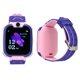 thumbnail image 4 of Tomar fotografías, reloj despertador Reloj para teléfono para niños Reloj con iluminación de llamada de emergencia SOS (rosa), 4 of 5