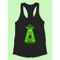 thumbnail image 3 of Out Of Space Sphynx Feline Racerback Tank Women -Smartprints Designs, Female Medium, 3 of 4