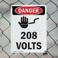 thumbnail image 5 of (2 Pack) 208 Volts OSHA Danger Sign 18 Inch X 24 Inch Indoor / Outdoor Rust-Free Aluminum Metal Signs for Workplace, Workshop, and Construction Site, Made in the USA, 5 of 8