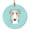Multicolor, variant on Checkerboard Blue Borzoi Ceramic Ornament