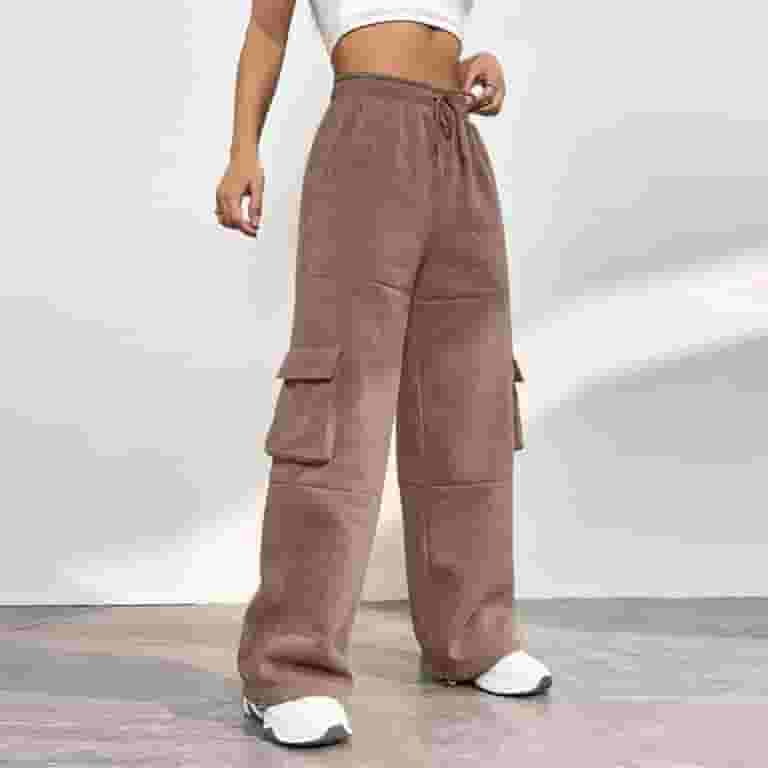 HTNBO Womens Cargo Sweatpants Drawstring Lounge Pants HTNBO Womens Cargo Sweatpants Drawstring Lounge Pants